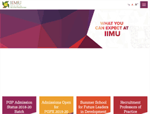 Tablet Screenshot of iimu.ac.in